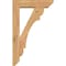Ekena Millwork Olympic Slat Smooth Bracket w/ Offset Brace, Western Red Cedar, 5 1/2"W x 20"D x 32"H BKT0604X20X32OLY06SWR - alternate 2